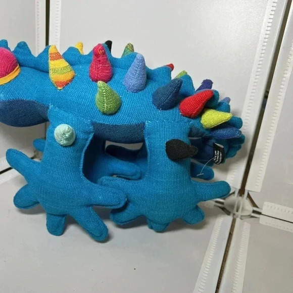 Handmade Barefoot Thorny Devil Blue Colorful - Picture 4 of 8